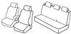 Set coprisedili Superior - Nero/Rosso - Volkswagen Polo 5p (Comfortline) (09/09>04/14)