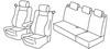 Set coprisedili Superior - Nero/Grigio - Renault Clio III 3p (Sport) (10/05>01/13)