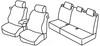 Set coprisedili Superior - Nero/Blu - Citroen C4 3p (01/05>10/10)