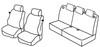 Set coprisedili Superior - Nero/Rosso - Fiat Grande Punto 3p (09/05>04/12)