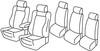Set coprisedili Superior - Nero/Grigio - Renault Espace (05/15>)