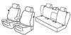 Set coprisedili Superior - Grigio/Nero - Volkswagen Golf V 3p (Sportline) (11/03>10/08)