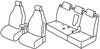 Set coprisedili Superior - Nero/Blu - Fiat 500L Cross (06/17>) - Fiat 500L Trekking (11/13>05/17)