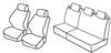 Set coprisedili Superior - Nocciola - Peugeot 206 3p (fino al 4/2003) (09/98>04/03) - Peugeot 206 5p (no Roland Garros) (09/98>04/03)