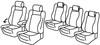 Set coprisedili Superior - Grigio/Nero - Volkswagen Sharan (Comfortline / Highline) (10/10>)