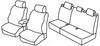 Set coprisedili Superior - Nero/Rosso - Citroen C4 5p (01/05>10/10)