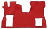 Tappeto unico in similpelle - Rosso - Scania S (11/16>) no tunnel, sedile pass. pieghevole
