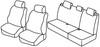 Set coprisedili Superior - Nero/Rosso - Renault Clio II 5p (03/98>09/05)