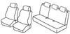 Set coprisedili Superior - Nero/Rosso - Opel Corsa 5p (09/06>11/14)