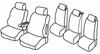 Set coprisedili Superior - Nero/Grigio - Citroen C8 (fino al 2008) (11/02>2008) - Fiat Ulysse (fino al 2008) (06/02>2008) - Lancia Phedra (fino al 2008) (09/02>2008) - Peugeot 807 (10/02>01/08)
