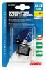 Interruttore a leva con sicura, in alluminio con spia a Led -  12/24V - Blu -   20A