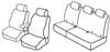 Set coprisedili Superior - Nero/Rosso - Renault Kangoo 5p (02/08>)