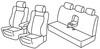 Set coprisedili Superior - Nocciola - Mercedes Classe E 4p (Sport) (03/02>02/09)