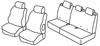 Set coprisedili Superior - Nero/Blu - Peugeot 307 5p (dal 2006) (2006>08/07)