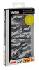 Stylish, cover gommata sottile - Htc 10 - Grey Camo