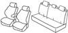 Set coprisedili Superior - Nero/Blu - Peugeot 208 5p (04/12>)