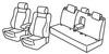Set coprisedili Superior - Nero/Blu - Ford Mondeo 5p (Trend) (11/14>) - Ford Mondeo Hybrid 5p (Trend) (11/14>)