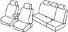 Set coprisedili Superior - Nero/Rosso - Mercedes Classe A 5p (05/97>08/04)