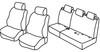 Set coprisedili Superior - Nero/Grigio - Fiat Dobl 5p (01/10>) - Opel Combo Tour 5p (04/12>12/17)