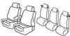Set coprisedili Superior - Nero/Rosso - Ford C-Max (11/10>)