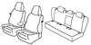 Set coprisedili Superior - Grigio/Nero - Volkswagen Golf V 3p (Sportline) (11/03>10/08)
