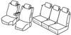 Set coprisedili Superior - Nero/Grigio - Citroen C4 Grand Picasso (10/13>05/16)