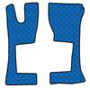 Coppia tappeti in similpelle - Blu - Mercedes Actros MP4 (09/11>) cabina stretta