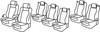 Set coprisedili Superior - Nero/Blu - Volkswagen Sharan (Comfortline / Highline) (10/10>)