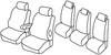 Set coprisedili Superior - Nocciola - Citroen Berlingo Multispace 5p (04/08>08/18) - Peugeot Partner Tepee 5p (05/08>08/18)