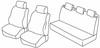 Set coprisedili Superior - Nero/Rosso - Seat Ibiza 5p (09/15>05/17)