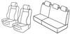 Set coprisedili Superior - Nero/Rosso - Peugeot 206 3p (Quicksilver) (05/03>02/09) - Peugeot 206 5p (Quicksilver) (05/03>02/09)