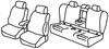 Set coprisedili Superior - Nero/Grigio - Bmw Serie 3 (F30) 4p (02/12>11/18)