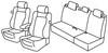 Set coprisedili Superior - Grigio/Nero - Toyota Auris 3p (04/07>11/12)