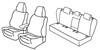 Set coprisedili Superior - Grigio/Nero - Volkswagen Golf V 5p (Sportline) (11/03>10/08)