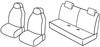 Set coprisedili Superior - Nero/Grigio - Citroen C1 3p (03/12>05/14) - Citroen C1 5p (03/12>05/14) - Peugeot 107 3p (03/12>12/14) - Peugeot 107 5p (03/12>12/14) - Toyota Aygo 3p (03/12>05/14) - Toyota Aygo 5p (03/12>05/14)