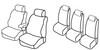 Set coprisedili Superior - Nero/Rosso - Ford Galaxy (09/06>09/15) - Ford S-Max (06/06>09/15)