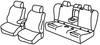 Set coprisedili Superior - Grigio/Nero - Bmw Serie 3 Touring (F31) (06/12>)