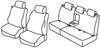 Set coprisedili Superior - Nero/Rosso - Citroen C3 Picasso (Comfort) (01/09>10/12)