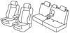 Set coprisedili Superior - Grigio/Nero - Peugeot 308 sw (05/14>)