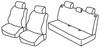 Set coprisedili Superior - Grigio/Nero - Renault Clio II 5p (03/98>09/05)