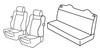 Set coprisedili Superior - Grigio/Nero - Volkswagen Golf IV Cabrio (fino al 2009) (10/97>2009)