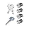 SKS lock core, kit serrature 4 pz