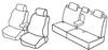 Set coprisedili Superior - Nero/Blu - Peugeot 308 5p (09/07>09/13)