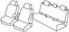 Set coprisedili Superior - Nero/Rosso - Volkswagen Polo 5p (Trendline) (10/17>)