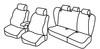 Set coprisedili Superior - Nero/Blu - Volkswagen Passat Variant (Comfortline) (01/11>10/14)