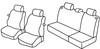 Set coprisedili Superior - Nero/Grigio - Seat Ibiza 3p (fino al 2005) (01/02>2005)