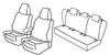 Set coprisedili Superior - Nocciola - Volkswagen Golf V 5p (Sportline) (11/03>10/08)