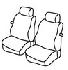 Set coprisedili Superior - Nero/Grigio - Volkswagen Caddy (van) (11/95>12/03)