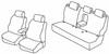 Set coprisedili Superior - Nero/Blu - Nissan Qashqai (01/14>07/17)