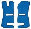 Coppia tappeti in similpelle - Blu - Scania R Serie 6 - Streamline (09/13>12/17) sedili Recaro, sedile pass. pieghevole